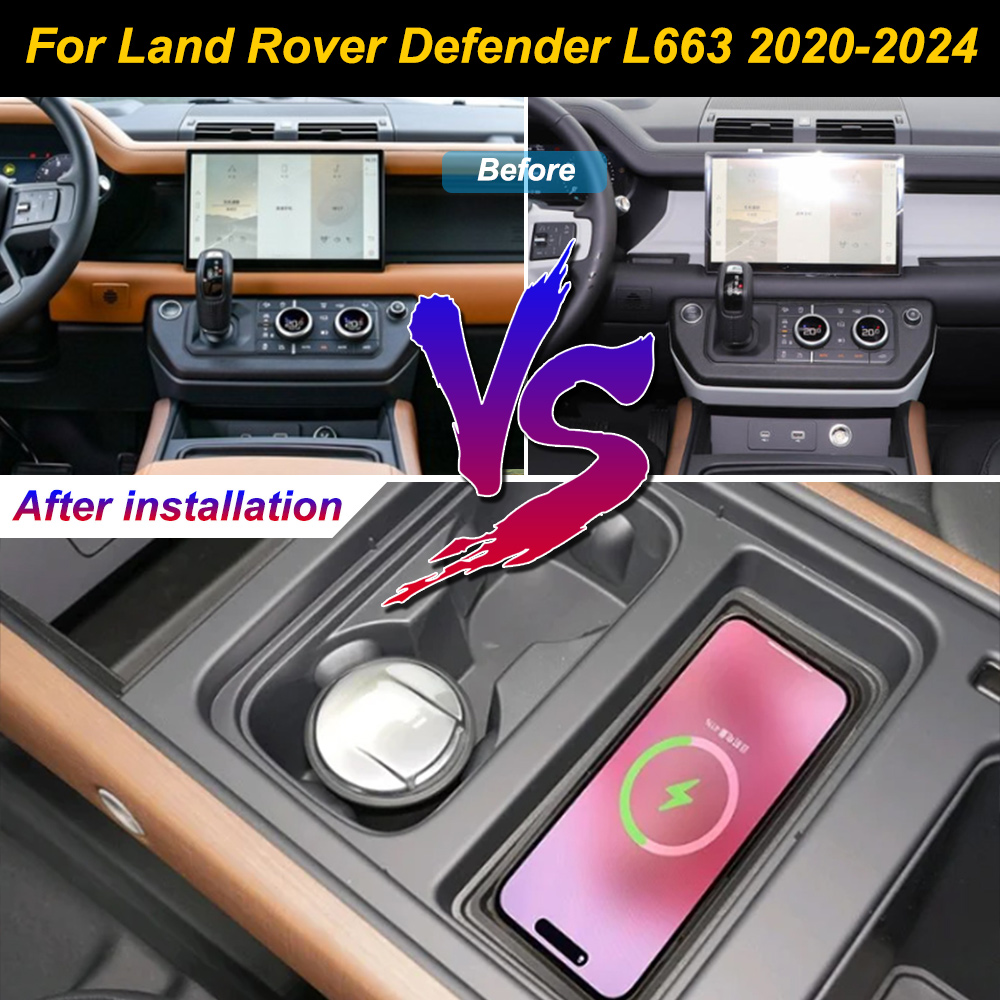Wireless Car Charger Mount Fast Charging - for Land Rover Range Rover Defender