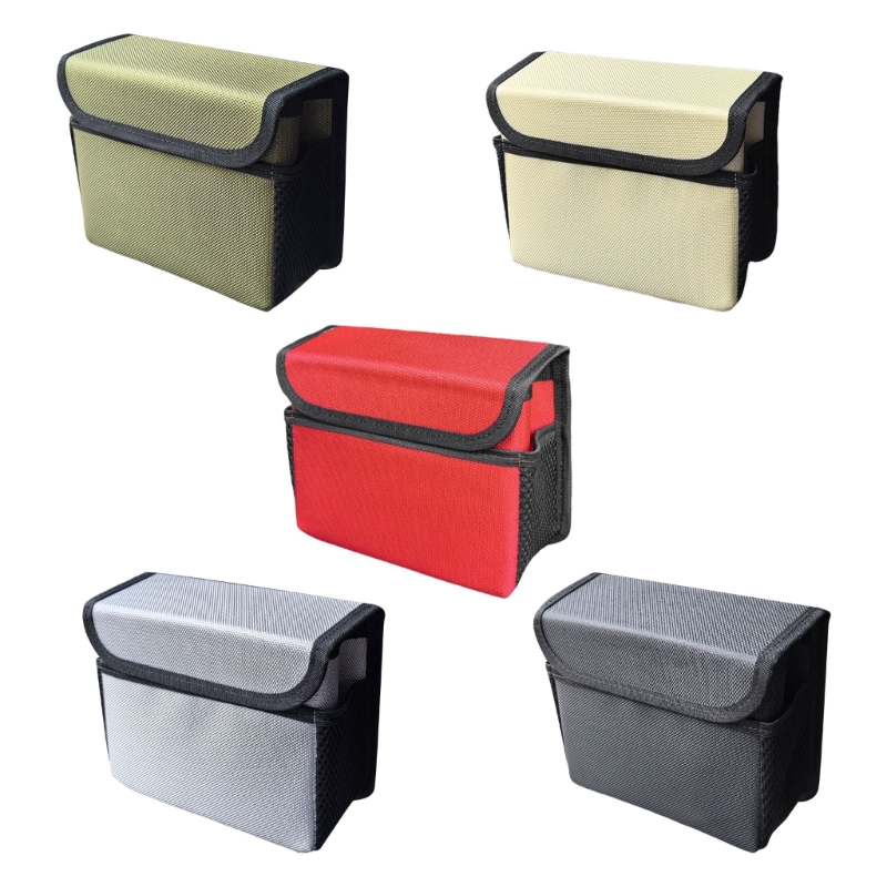 Waterproof Car Trash Can With Lid - Car Back Storage Bag Trash Can