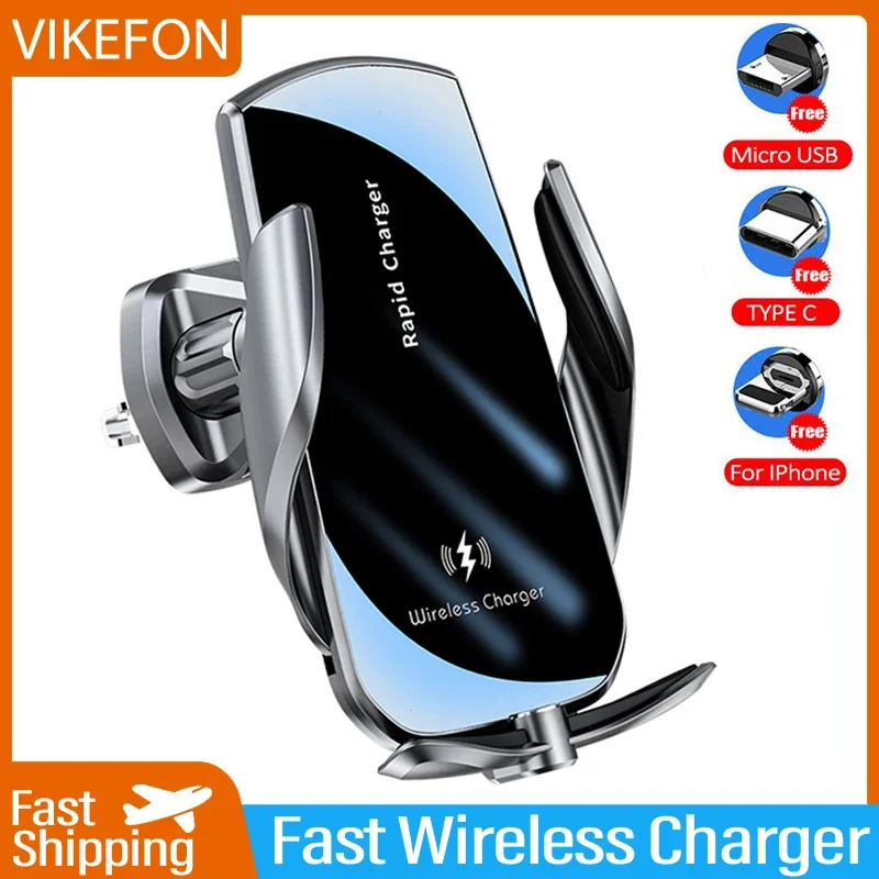 Wireless Car Charger Mount Fast Charging - VIKEFON 30W Wireless Chargers Auto Wireless