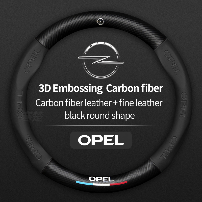 Car Steering Wheel Cover Anti Slip Breathable - For Opel OPCline ASTRA CORSA INSIGNIA