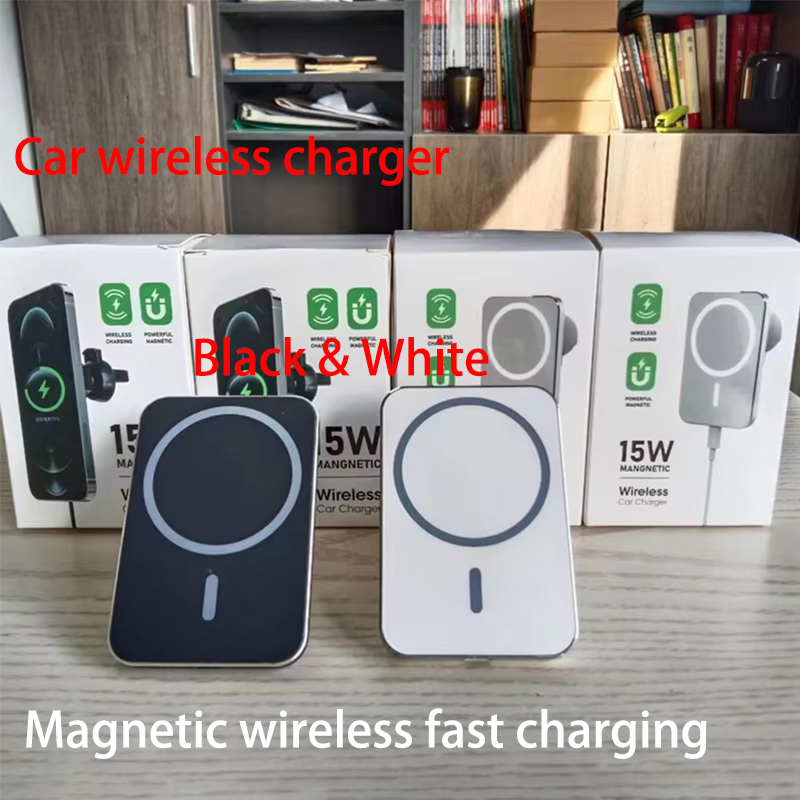 Wireless Car Charger Mount Fast Charging - 15W Magnetic Car Wireless Charger For