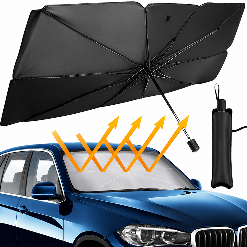 Car Sunshade Windshield Umbrella Foldable - Universal Foldable Car Windshield Sunshade Umbrella