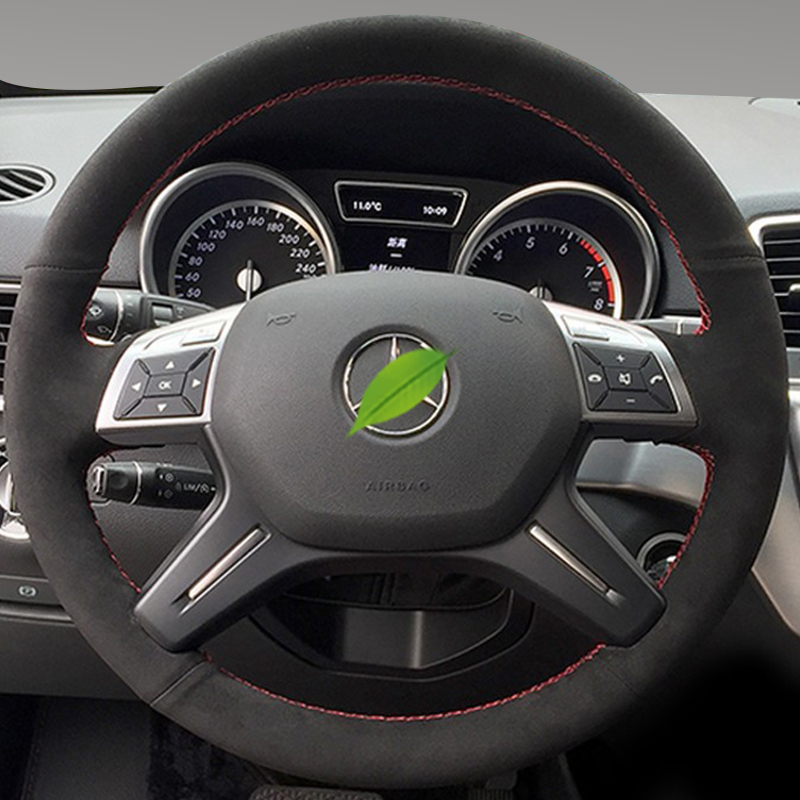 Car Steering Wheel Cover Anti Slip Breathable - For Mercedes Benz C GL M