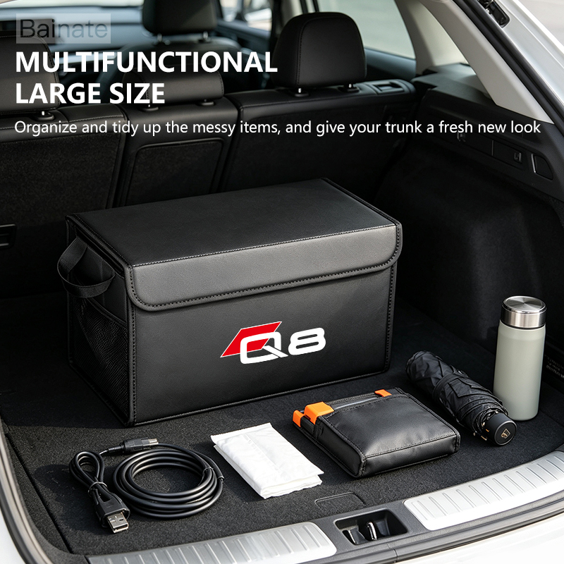 Car Trunk Organizer Foldable Storage Box - Car Trunk Storage Box For AUDI