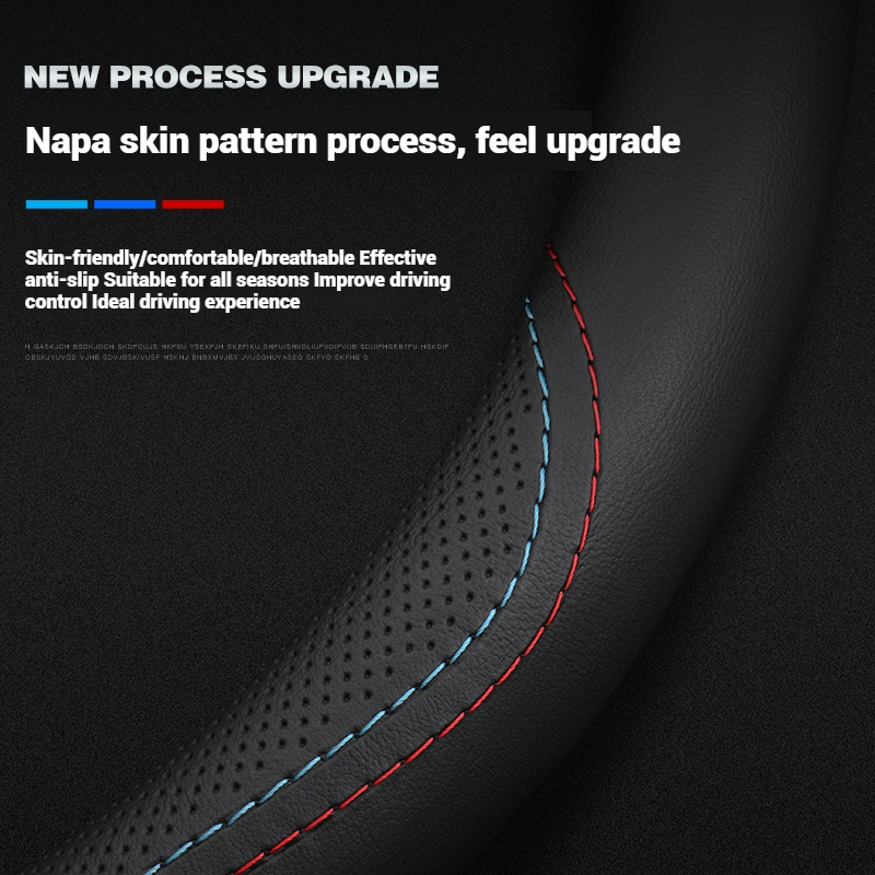 Leather Breathable Car Steerin - Car Steering Wheel Cover Anti Slip Breathable recension och pris