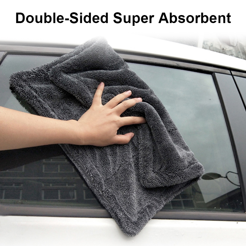 Car Wash Towel 1200GSM Double  - Microfiber Car Drying Towel Super Absorbent recension och pris