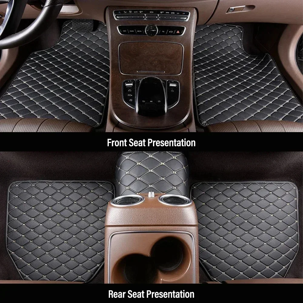 4PCS Universal PU Leather Car  - Car Floor Mats Universal Waterproof Leather recension och pris