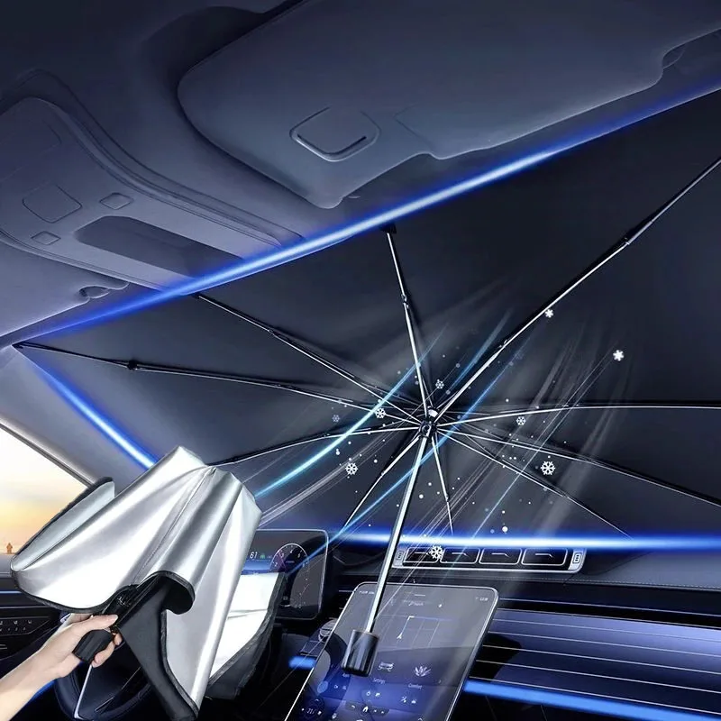 Car Sunshade Windshield Umbrel - Car Sunshade Windshield Umbrella Foldable recension och pris