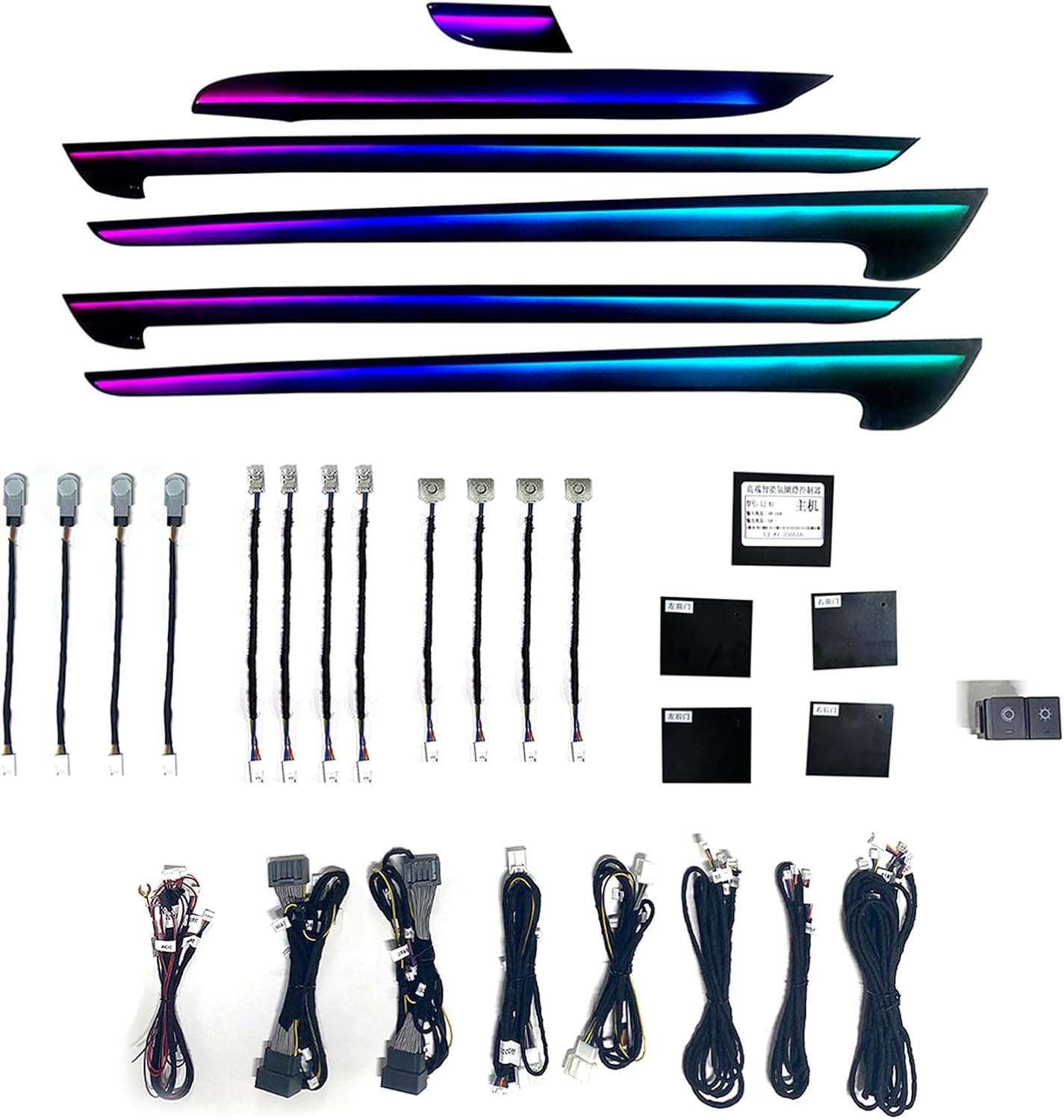 18 in 1 LED Ambient Lights for - Led Ambient Interior Car Lights App Control recension och pris