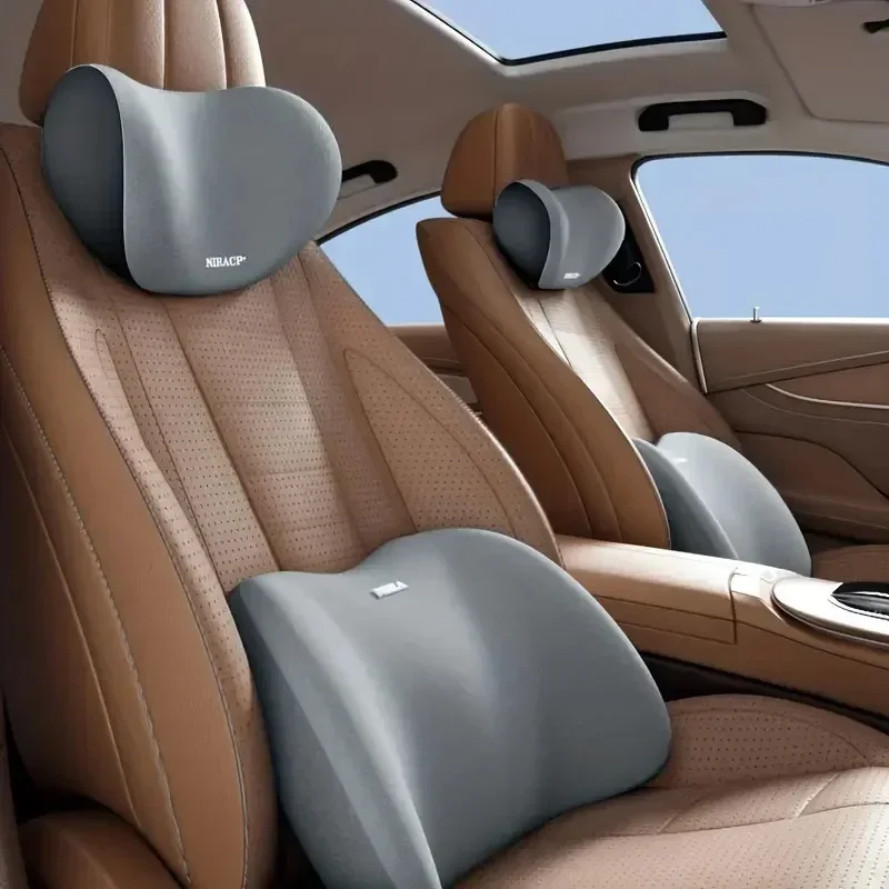 Car Neck Pillow Protector Memo - Memory Foam Car Neck Pillow Lumbar Support recension och pris