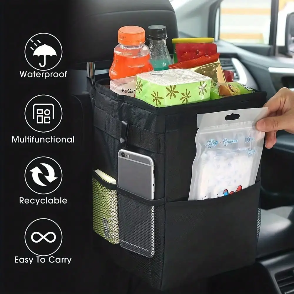 Portable Waterproof Car Trash  - Waterproof Car Trash Can With Lid recension och pris