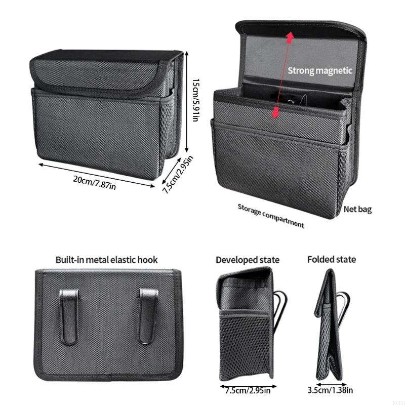Car Back Storage Bag Trash Can - Waterproof Car Trash Can With Lid recension och pris