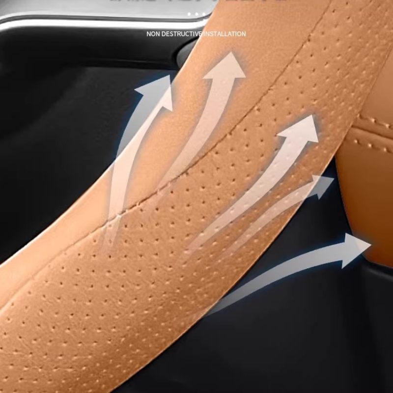 For BYD Song L DM-i Steering W - Car Steering Wheel Cover Anti Slip Breathable recension och pris