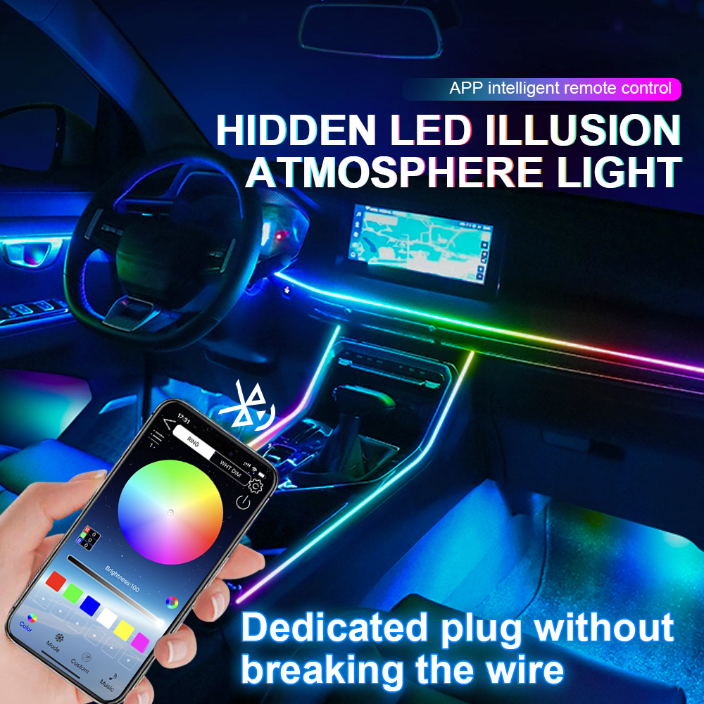 6/10/14/18 in 1 Car Ambient Li - Led Ambient Interior Car Lights App Control recension och pris