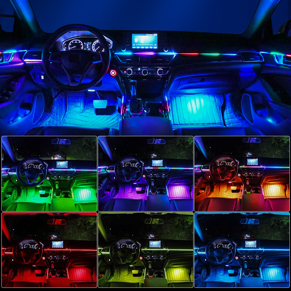 6/10/14/18 in 1 Car Ambient Li - Led Ambient Interior Car Lights App Control recension och pris