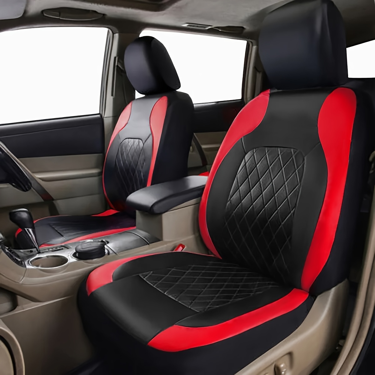 New Car Seat Covers Quilted Di - Leather Car Seat Covers Full Set Universal recension och pris