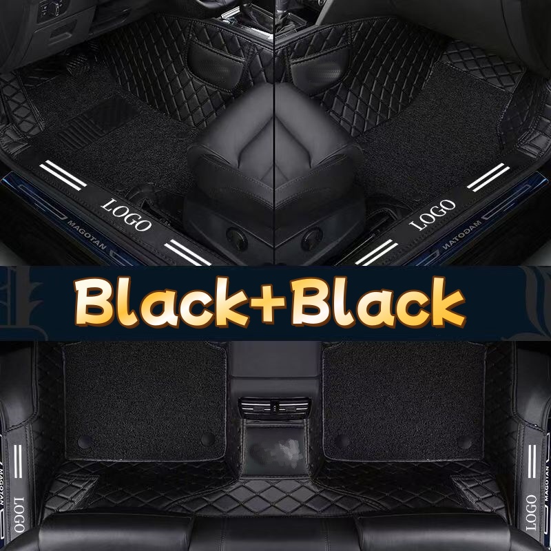 Luxury PVC Leather Full Covera - Car Floor Mats Universal Waterproof Leather recension och pris