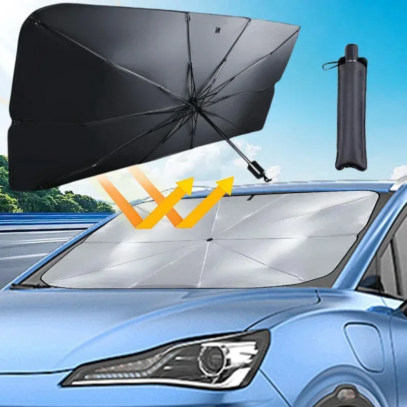 Car Windshield Sun Shade, Fold - Car Sunshade Windshield Umbrella Foldable recension och pris