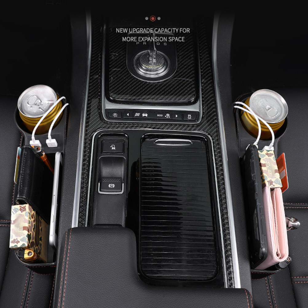Car Seat Gap Storage Box Black - Seat Gap Filler Organizer With Usb Charger recension och pris