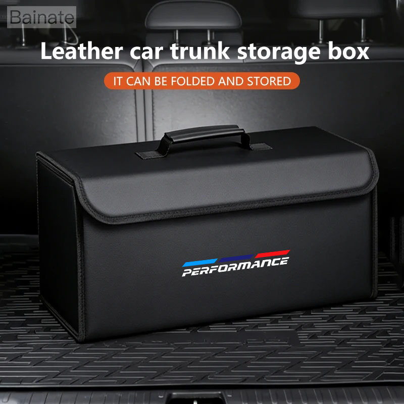 Car Leather Trunk Organizer Fo - Car Trunk Organizer Foldable Storage Box recension och pris
