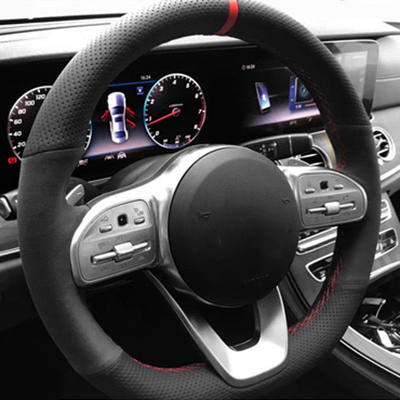 Anti-Slip  Black Suede Braid C - Car Steering Wheel Cover Anti Slip Breathable recension och pris