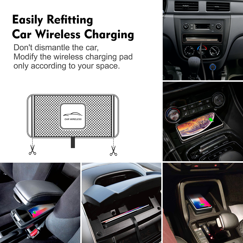 Car Wireless Charger Mat Silic - Wireless Car Charger Mount Fast Charging recension och pris