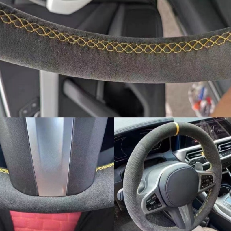 Customiz Anti-Slip Leather Sue - Car Steering Wheel Cover Anti Slip Breathable recension och pris