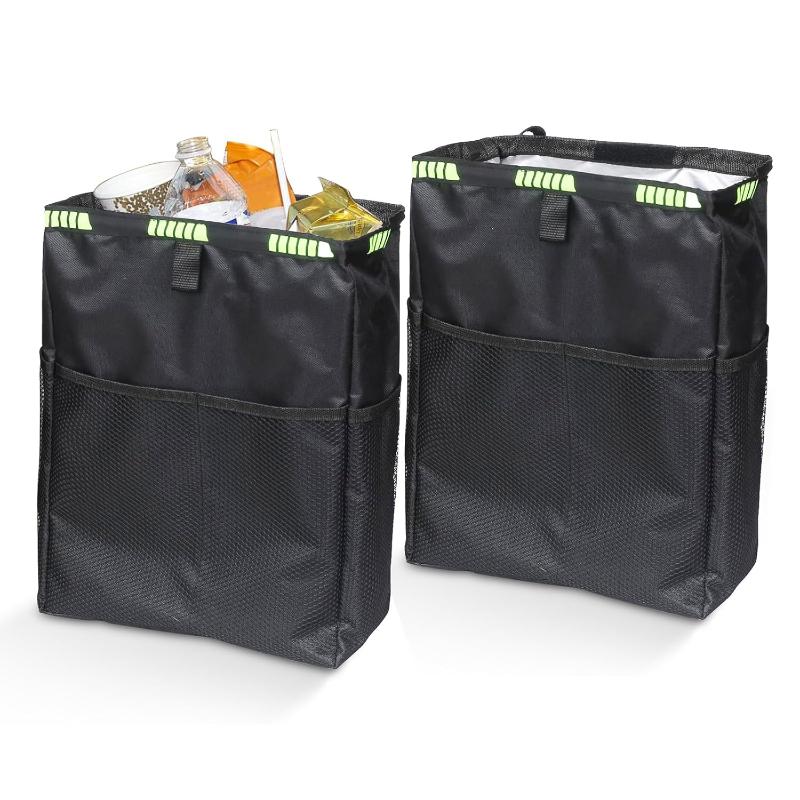 Car Trash Can No Drilling Requ - Waterproof Car Trash Can With Lid recension och pris