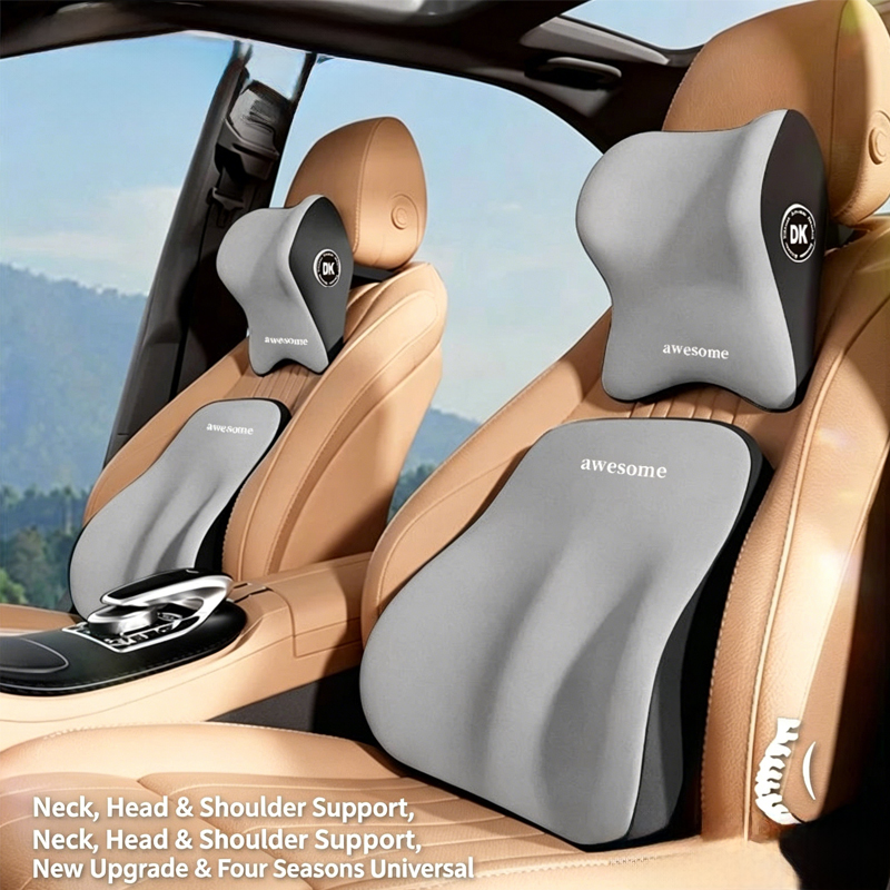 Car Neck Pillow & Lumbar Suppo - Memory Foam Car Neck Pillow Lumbar Support recension och pris