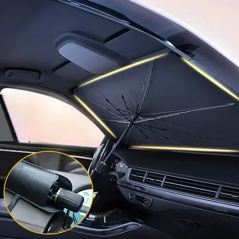 Multi Purpose Convenient Folda - Car Sunshade Windshield Umbrella Foldable recension och pris