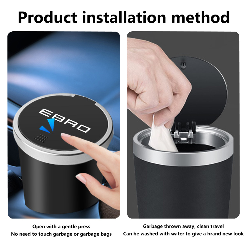 Car Trash Can Mini Waterproof  - Waterproof Car Trash Can With Lid recension och pris