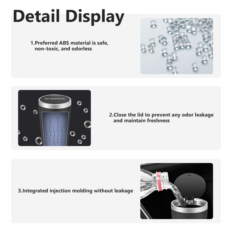 Car Trash Can Mini Waterproof  - Waterproof Car Trash Can With Lid recension och pris
