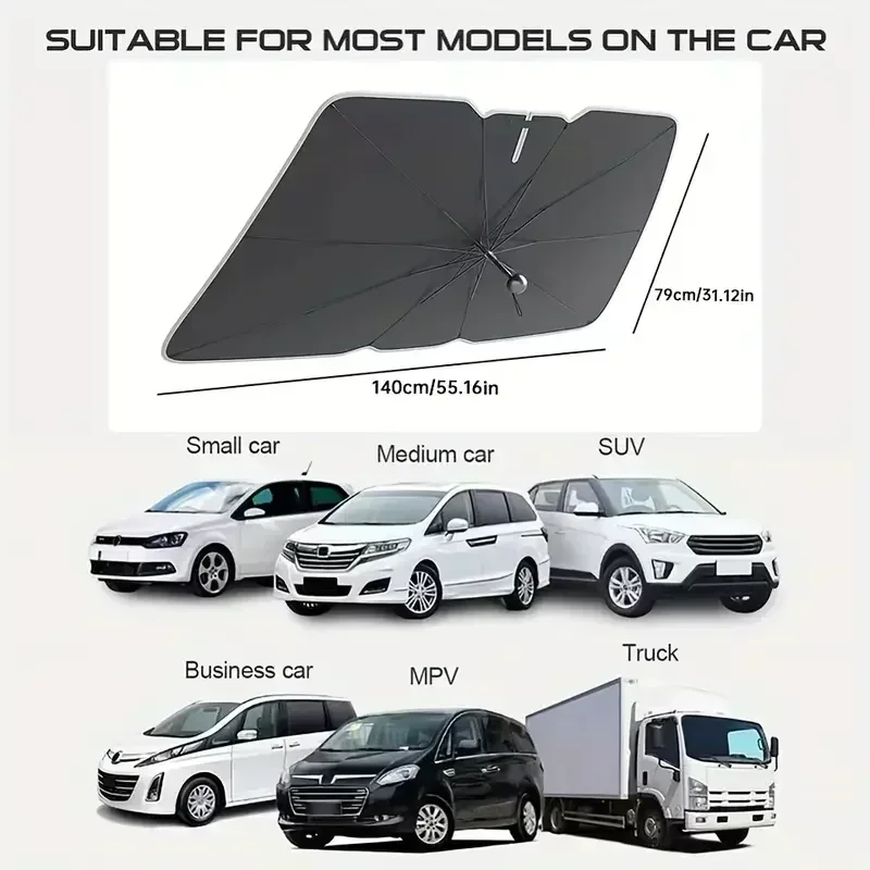 Car Foldable Front Windshield  - Car Sunshade Windshield Umbrella Foldable recension och pris