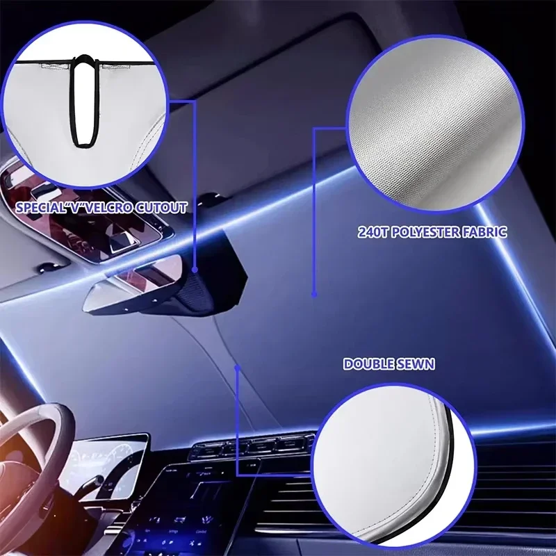 Car Windshield Sun Shade Cover - Car Sunshade Windshield Umbrella Foldable recension och pris