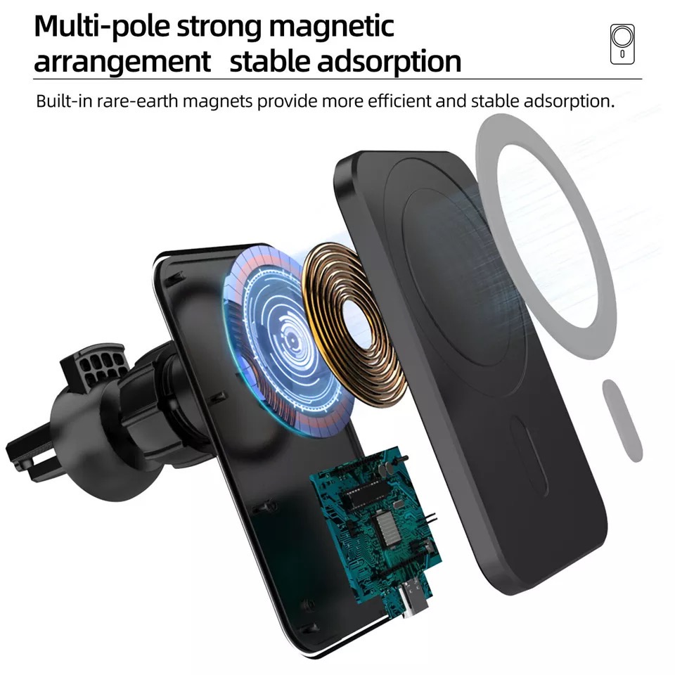 Wireless Charger Magnetic Car  - Wireless Car Charger Mount Fast Charging recension och pris