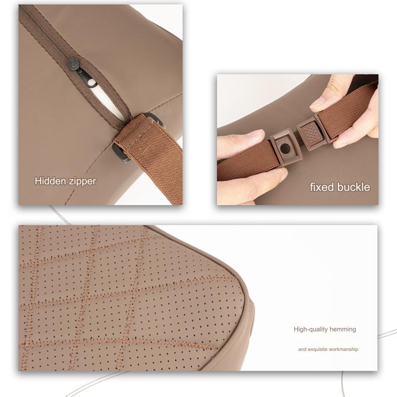 Car Leather Headrest Universal - Memory Foam Car Neck Pillow Lumbar Support recension och pris