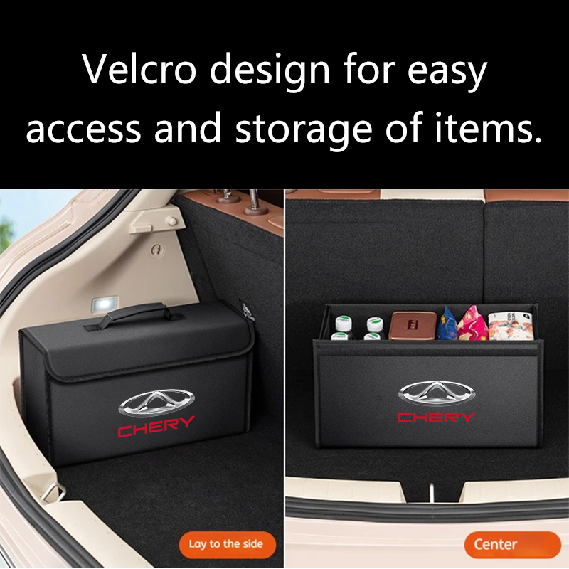 Car Leather Trunk Storage Box  - Car Trunk Organizer Foldable Storage Box recension och pris