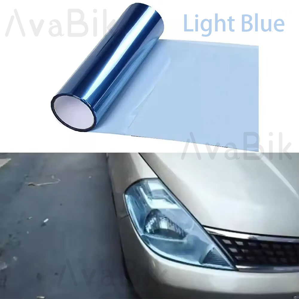 30CM Car Headlight Blue Tint F - Anti Glare Car Rearview Mirror Film recension och pris