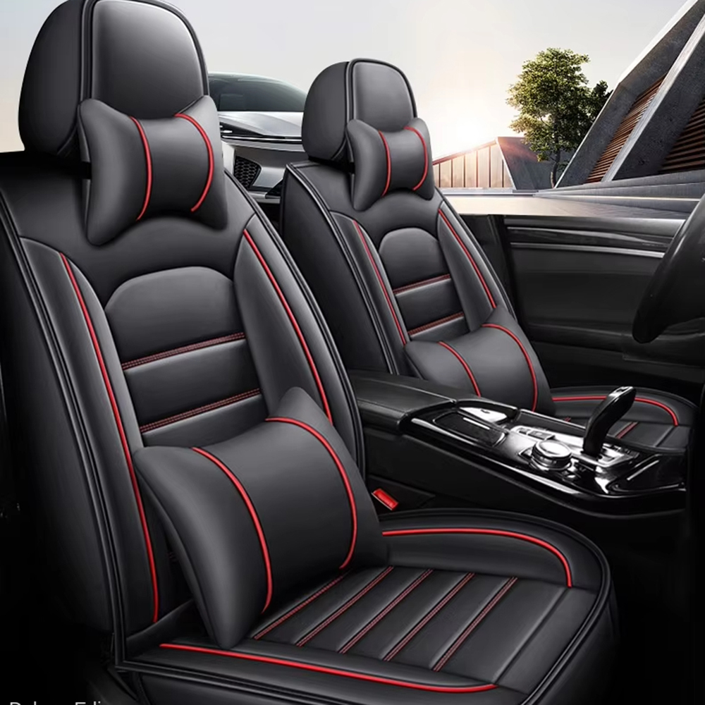 Low Price Elasticity 3D 360 Fu - Leather Car Seat Covers Full Set Universal recension och pris