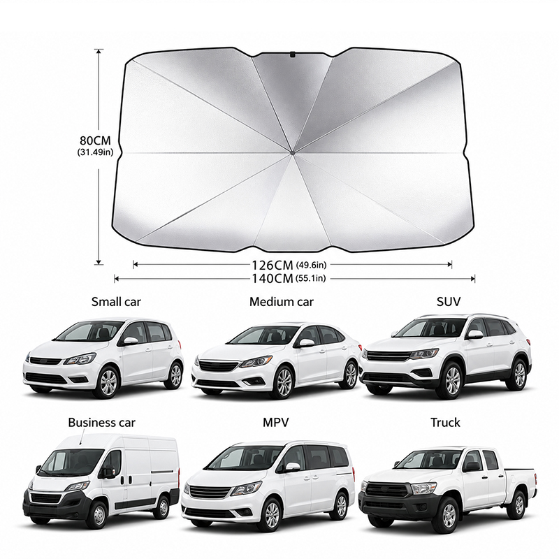 Universal Foldable Car Windshi - Car Sunshade Windshield Umbrella Foldable recension och pris