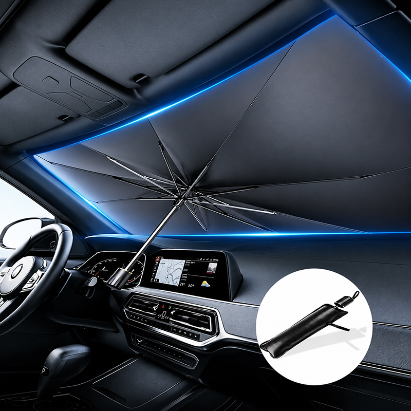 Universal Foldable Car Windshi - Car Sunshade Windshield Umbrella Foldable recension och pris