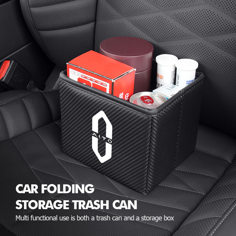 Car Trash Can Foldable Garbage - Waterproof Car Trash Can With Lid recension och pris