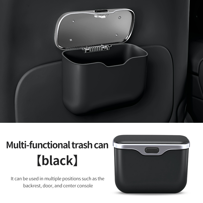 Car trash can with creative li - Waterproof Car Trash Can With Lid recension och pris