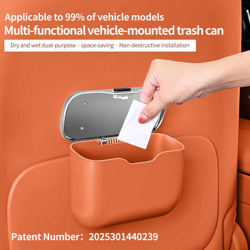 Car trash can with creative li - Waterproof Car Trash Can With Lid recension och pris