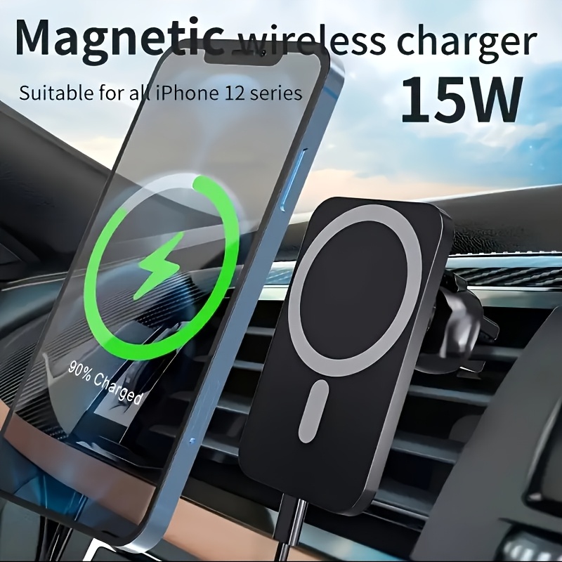 15W Magnetic Car Wireless Char - Wireless Car Charger Mount Fast Charging recension och pris