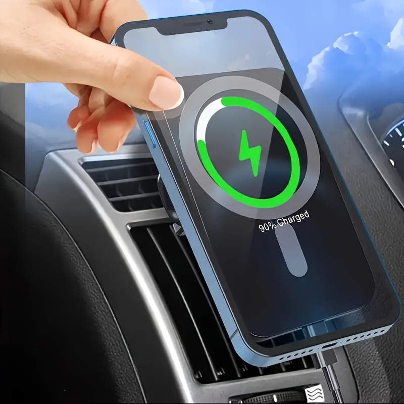 15W Magnetic Car Wireless Char - Wireless Car Charger Mount Fast Charging recension och pris