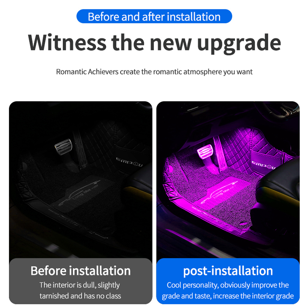 Car Environment Decorative Lig - Led Ambient Interior Car Lights App Control recension och pris