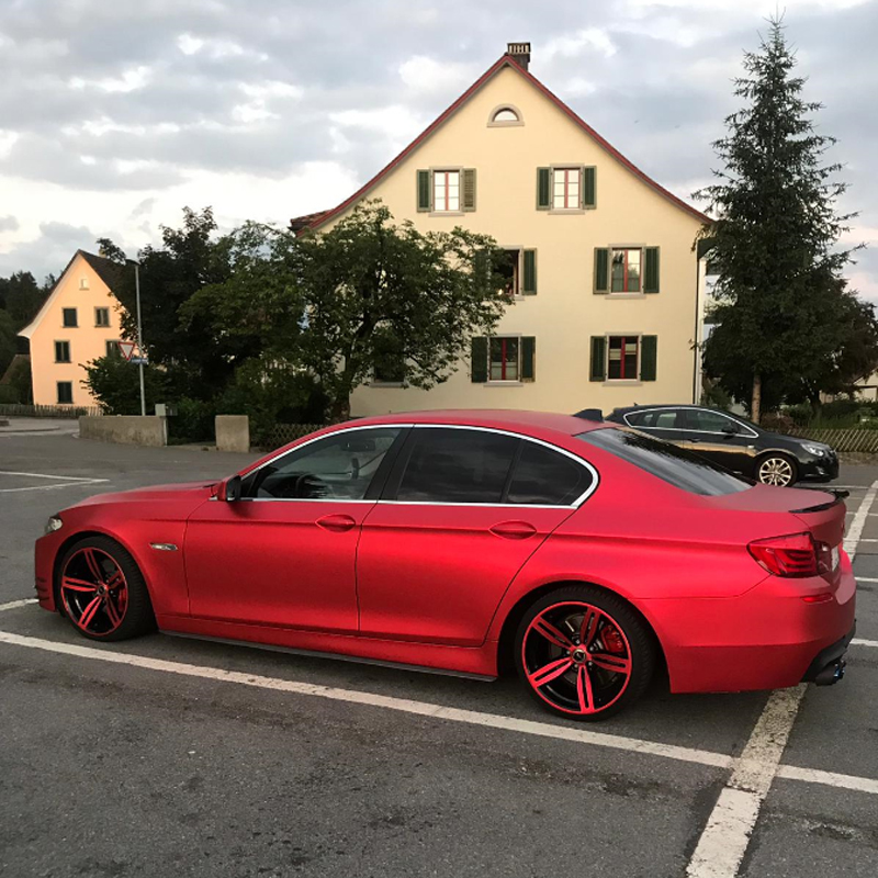 Red Forged Carbon Matte Glossy - Anti Glare Car Rearview Mirror Film recension och pris
