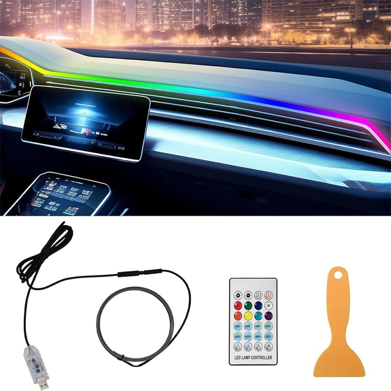 Colorful LED Car Interior Hidd - Led Ambient Interior Car Lights App Control recension och pris