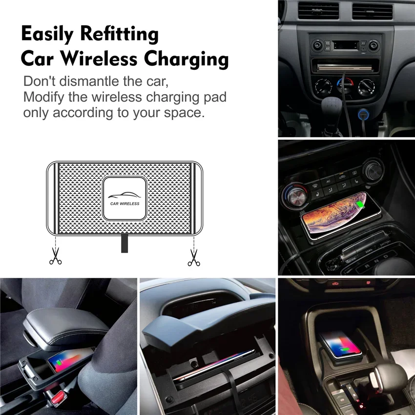 Silicone Pad Stand Wireless Ch - Wireless Car Charger Mount Fast Charging recension och pris